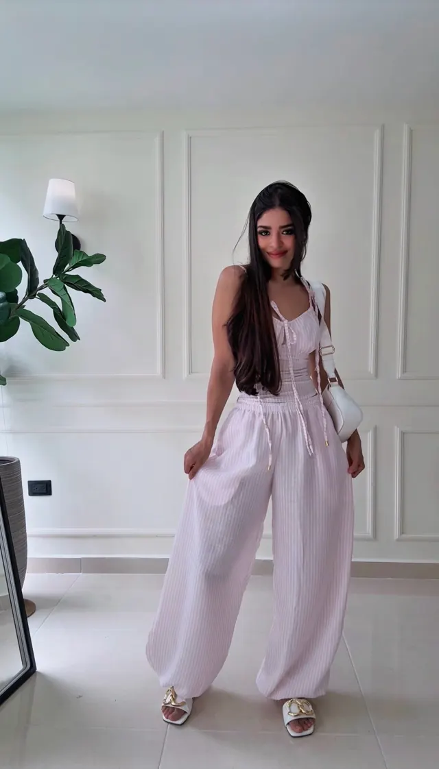 Set Tiana en tono rosa palo